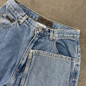 Jones Jeans Straight Leg Women 8 Blue Excellent High Rise 100 Cotton Made in USA